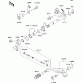 Схема узла: Переключатель передач для Kawasaki ZR1000 Z1000 ABS