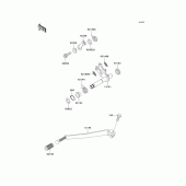 Схема вузла: Перемикач передач для Kawasaki EJ650 W650