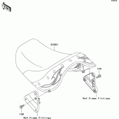 Схема вузла: Сидіння для Kawasaki VN800 Vulcan 800 Drifter