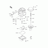Схема узла: Комплектующие карбюратора для Kawasaki KLE250 Anhelo