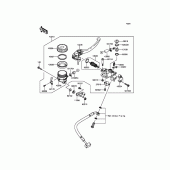 Схема вузла: Передній гальмівний циліндр Kawasaki ZX636 Ninja ZX-6R ABS 30th Anniversary Edition
