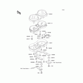 Схема узла: Панель приборов для Kawasaki EJ650 W650