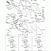 Схема вузла: Cowling lowers(1/3)(zx600-e2) для Kawasaki ZX600 ZZ-R600