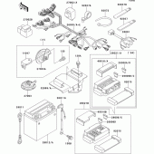 Схема узла: Chassis electrical equipment(1/2) для Kawasaki ZX400 ZXR400