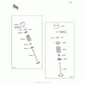 Схема вузла: Клапан(и) для Kawasaki ZX636 Ninja ZX-6R ABS KRT Edition