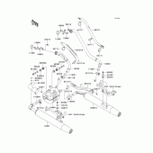 Схема узла: Выхлопная система (s) для Kawasaki VN1600 Vulcan 1600 Nomad