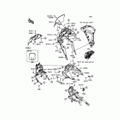 Схема узла: Облицовочные элементы для Kawasaki KLE300 Versys-X 300 ABS