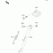 Схема вузла: Stand(s) для Kawasaki ZX750 Ninja ZX-7RR