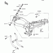 Схема вузла: Рама для Kawasaki ZX1100 ZZ-R1100
