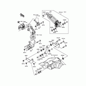 Схема вузла: Підвіска/задній амортизатор для Kawasaki ZX1000 Ninja ZX-10R
