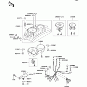 Схема вузла: Meter(s) для Kawasaki KLE500