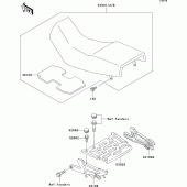 Схема вузла: Сидіння для Kawasaki KLE500