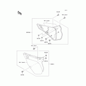 Схема вузла: Side cover для Kawasaki KX125