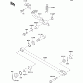 Схема узла: Лапка тормоза для Kawasaki ZX1100 ZZ-R1100