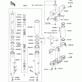 Схема узла: Вилка передней оси для Kawasaki VN1500 VN1500 Drifter