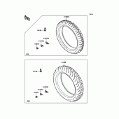 Схема вузла: Шини для Kawasaki KLE650 Versys 650 ABS