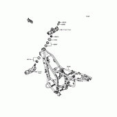 Схема узла: Рулевая колонка для Kawasaki KLX250 D-Tracker X