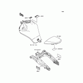 Схема вузла: Інформаційні наклейки для Kawasaki EX650 ER-6F ABS