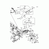 Схема вузла: Сидіння для Kawasaki BX250 NINJA 250SL ABS