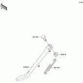 Схема вузла: Stand(s) для Kawasaki VN1500 VN1500 Drifter