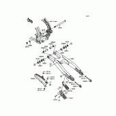Схема узла: Задний рычаг (Маятник) для Kawasaki KX250/ KX252 KX250F