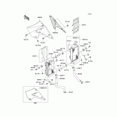 Схема вузла: Радіатор для Kawasaki KX125