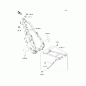 Схема узла: Рама для Kawasaki KX125