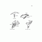 Схема вузла: Decals(Orange) для Kawasaki ZR800 Z800 ABS