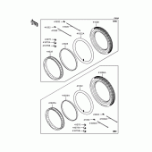 Схема вузла: Колеса (Шини) для Kawasaki BJ250 250TR