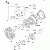 Схема вузла: Зчеплення для Kawasaki ZX750 Ninja ZX-7R