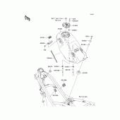 Схема вузла: Паливний бак для Kawasaki KLX125 KLX125