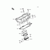 Схема вузла: Циліндр & Поршень для Kawasaki EX650 ER-6F ABS