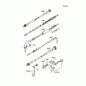 Схема вузла: Троси для Kawasaki KMX125