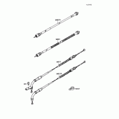 Схема вузла: Cable для Kawasaki VN1500 Vulcan 88