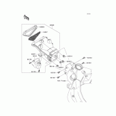 Схема узла: Air duct для Kawasaki ZX600 Ninja ZX-6RR