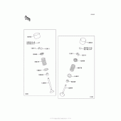 Схема вузла: Клапан(и) для Kawasaki ZG1400 Concours 14