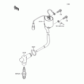 Схема вузла: Система запалювання для Kawasaki KX85 KX85