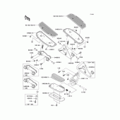 Схема вузла: Підніжки для Kawasaki VN1500 VN1500 Classic Tourer
