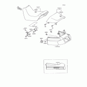 Схема вузла: Сидіння для Kawasaki ZX600 GPX600R