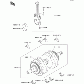 Схема узла: Коленчатый вал для Kawasaki EJ800 W800