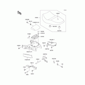 Схема вузла: Сидіння (1/3)(zg1000-a15-a18) для Kawasaki ZG1000 Concours