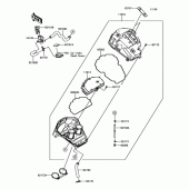 Схема вузла: Повітряний фільтр Kawasaki EX650 Ninja 650 ABS