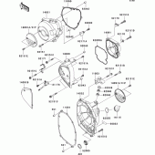 Схема вузла: Engine cover(s) для Kawasaki ZR1000 Z1000