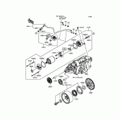 Схема вузла: Стартер для Kawasaki EX400 Ninja 400R