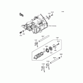 Схема вузла: Gear Change Drum/Shift Fork(s) для Kawasaki ER300 Z300