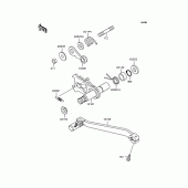 Схема вузла: Перемикач передач для Kawasaki KLX250 KLX250ES