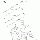 Схема узла: Тросики для Kawasaki EX650 Ninja 650