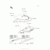 Схема вузла: Side Covers для Kawasaki ZX1000 Ninja 1000