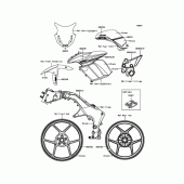 Схема вузла: Decals(Green) для Kawasaki ZX1000 Ninja 1000 ABS