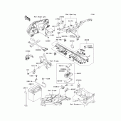 Схема узла: Электрооборудование для Kawasaki ZX636 Ninja ZX-6R
